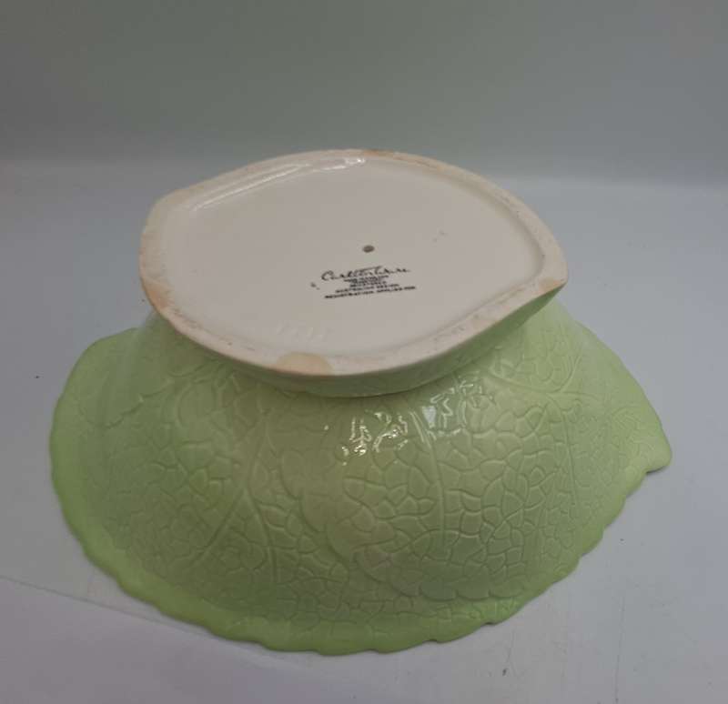 Vintage Carlton Ware Large Deep Leaf Bowl - Apple Blossoms Australian Design-England