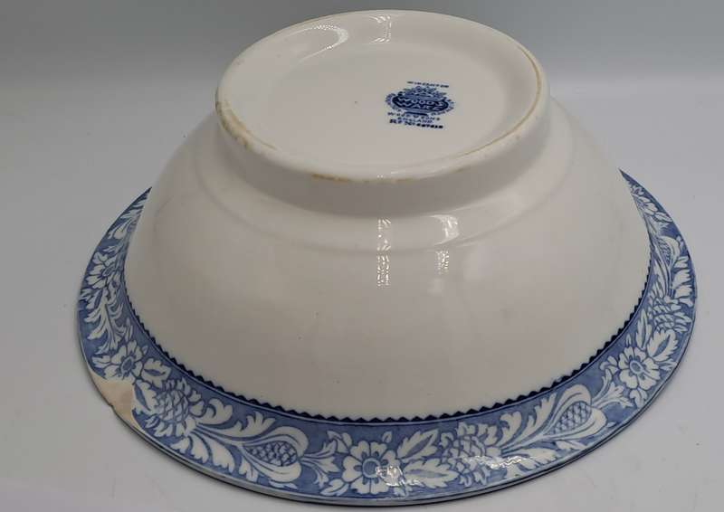 Large Antique ENOCH Wood & Sons Wincanton Woodsware Bowl- Chipped underneath rim