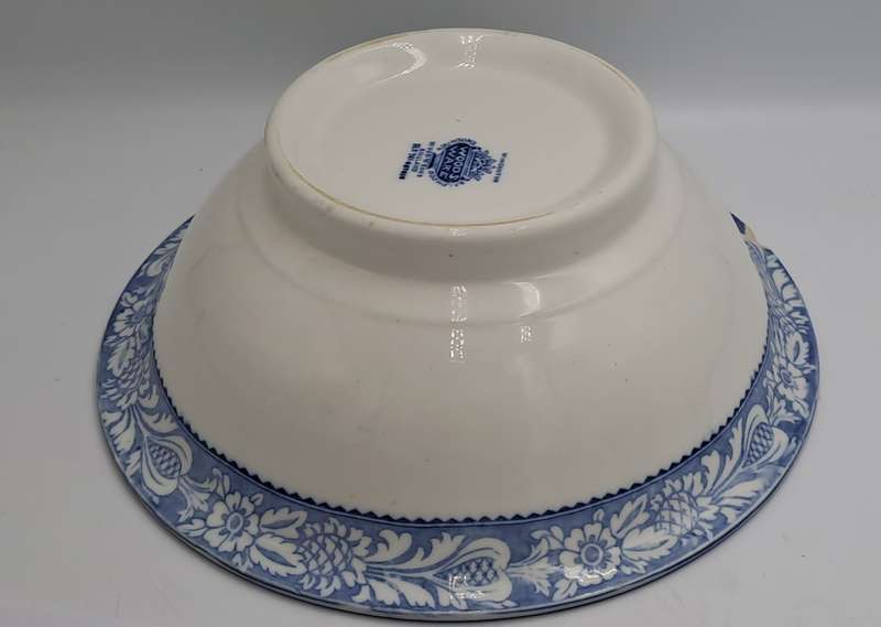 Large Antique ENOCH Wood & Sons Wincanton Woodsware Bowl- Chipped underneath rim