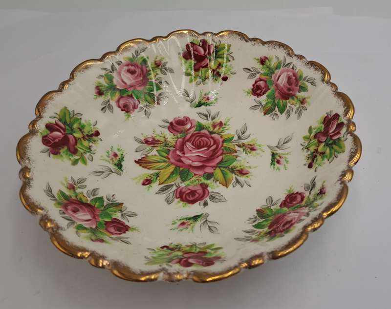 Vintage James Kent "La Rosa" 4022 Sweet Dish -Longton Made In England 13cm