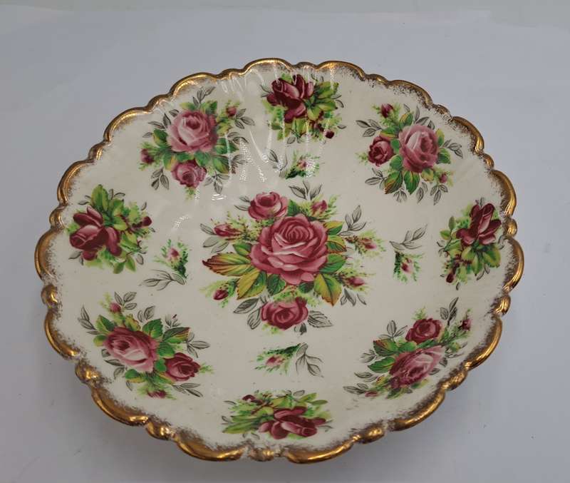 Vintage James Kent "La Rosa" 4022 Sweet Dish -Longton Made In England 13cm