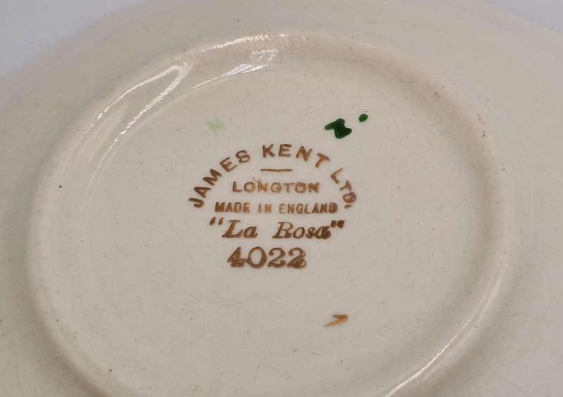 Vintage James Kent "La Rosa" 4022 Sweet Dish -Longton Made In England 13cm