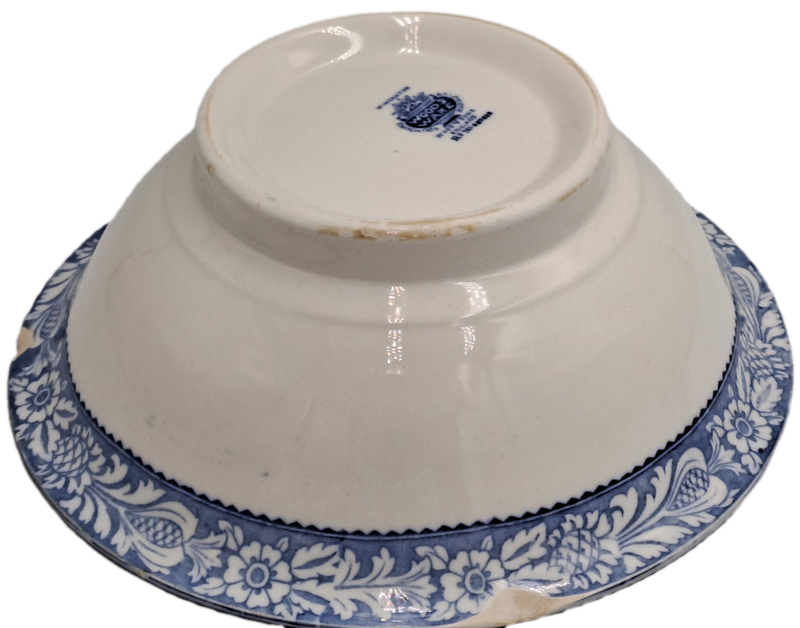 Large Antique ENOCH Wood & Sons Wincanton Woodsware Bowl- Chipped underneath rim
