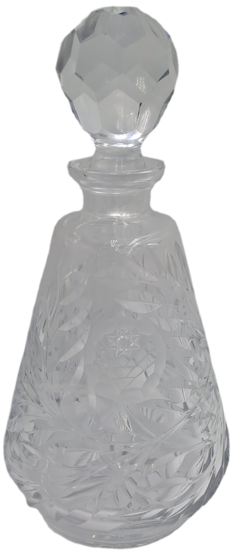 Vintage Liqueur Crystal Gut Glass Decanter