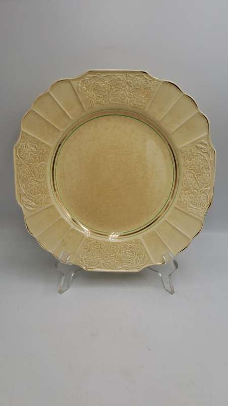 Vintage 1930's Myott Son & Co Ltd Cream Dinner Plate 25cm - Pattern 1338 -England (4 Available)