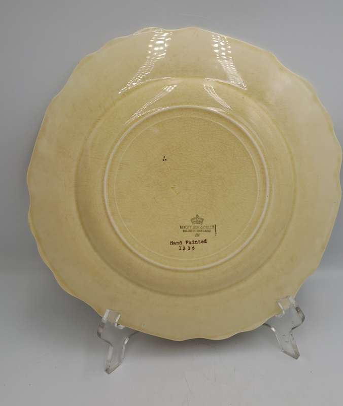 Vintage 1930's Myott Son & Co Ltd Cream Dinner Plate 25cm - Pattern 1338 -England (4 Available)
