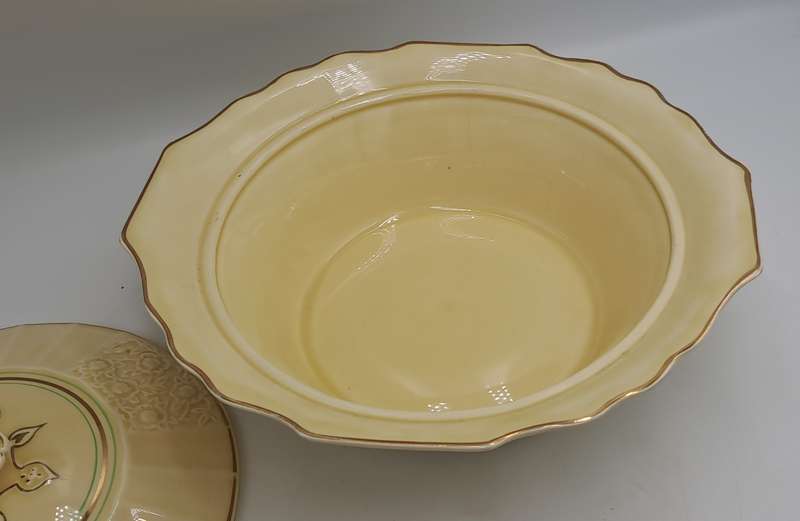 Vintage 1930's Myott Son & Co Ltd Cream Tureen - Pattern 1338 -England (2 Available)