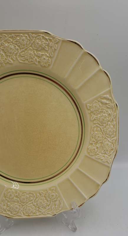Vintage 1930's Myott Son & Co Ltd Cream Plate 22,3cm - Pattern 1338 -England (3 Available)