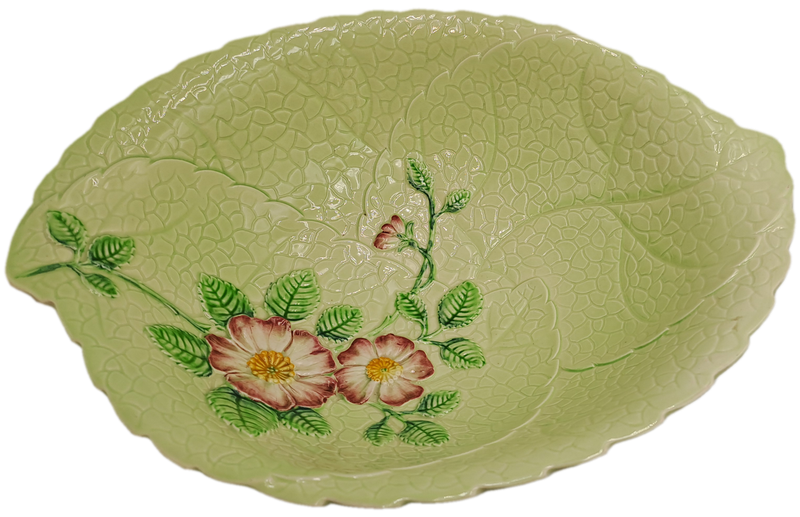 Vintage Carlton Ware Large Deep Leaf Bowl - Apple Blossoms Australian Design-England