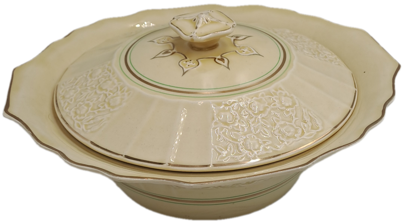 Vintage 1930's Myott Son & Co Ltd Cream Tureen - Pattern 1338 -England (2 Available)