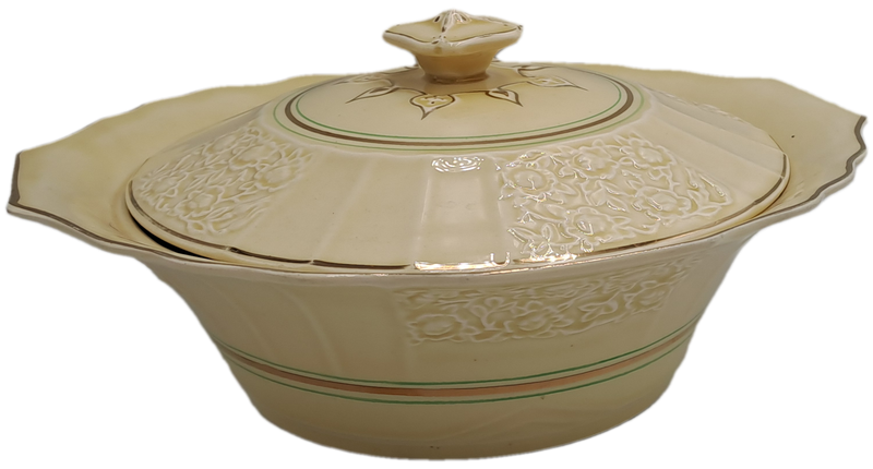 Vintage 1930's Myott Son & Co Ltd Cream Tureen - Pattern 1338 -England (2 Available)