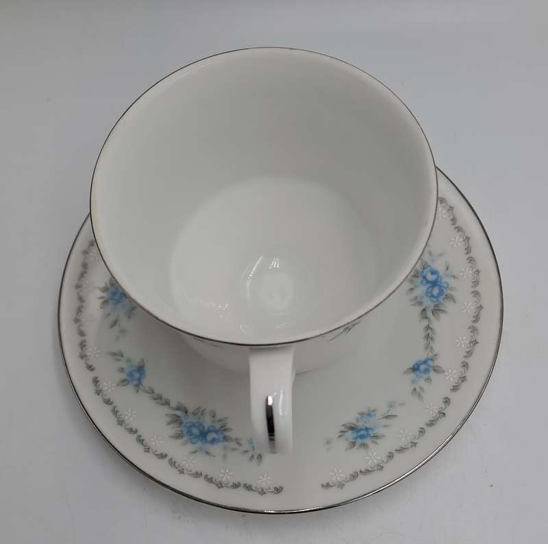Vintage Nagoya Fine Bone China Duo  `BLUE ROSE` Japan (3 available)