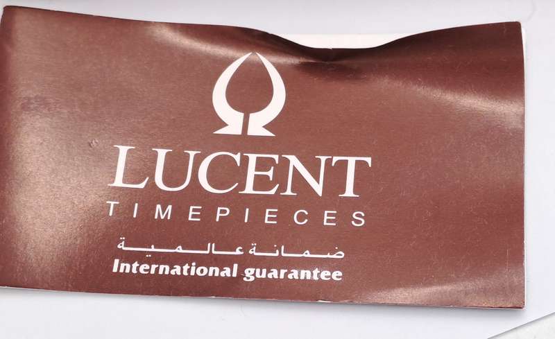 Pre-owned Ladies LUCENT Sapphire Quartz watch in Box -Working- 23kt Gold Plated