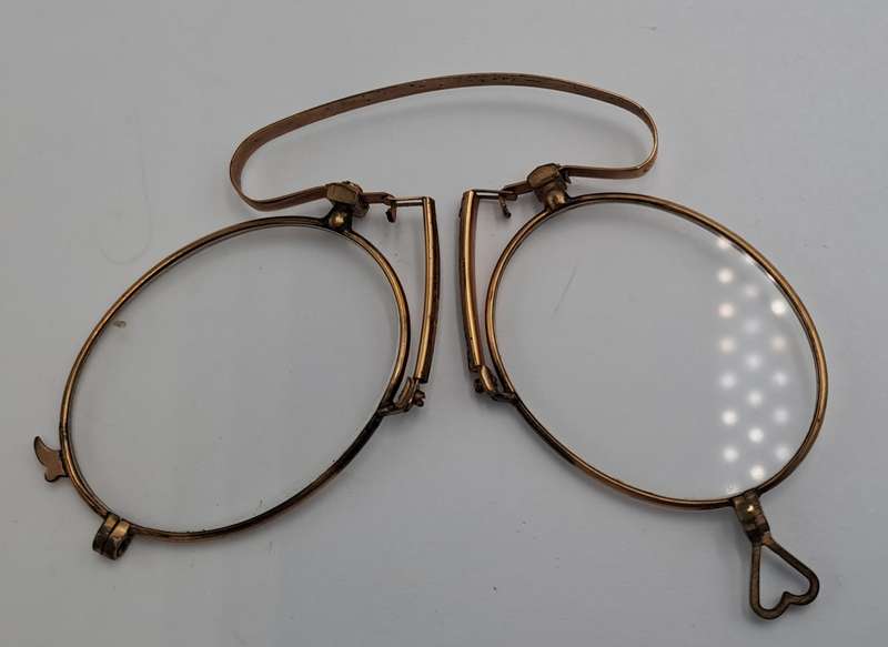 Antique Victorian Pince-Nez foldable Spectacles-No Case
