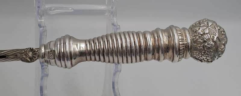 Antique Sterling Silver Judaica candle lighter, or tzinder used During religious events.