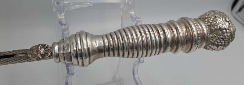 Antique Sterling Silver Judaica candle lighter, or tzinder used During religious events.