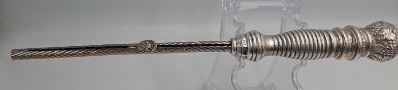 Antique Sterling Silver Judaica candle lighter, or tzinder used During religious events.