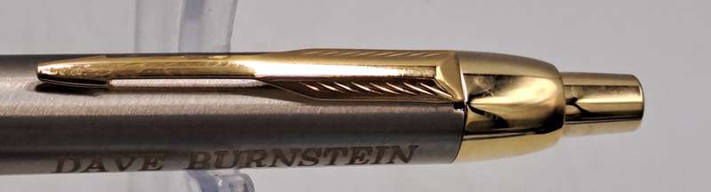 PARKER IM Brush Ball Pen with Gold Trim - Personalized on Cap