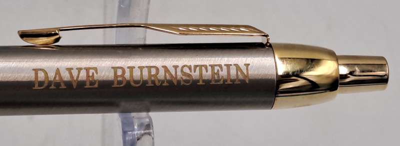 PARKER IM Brush Ball Pen with Gold Trim - Personalized on Cap