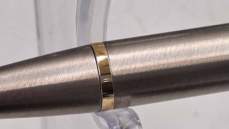 PARKER IM Brush Ball Pen with Gold Trim - Personalized on Cap
