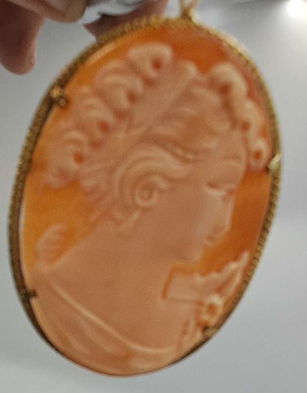 Antique Shell Cameo Brooch 4,3 x 3,5cm