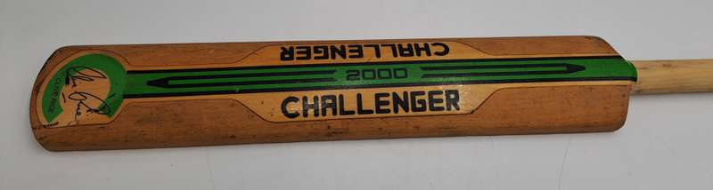 Miniture Challenger Signed Cricket Bat 1994/1995 N.Z Team-Clive Rice signed the back