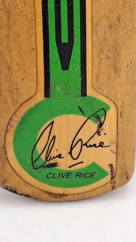Miniture Challenger Signed Cricket Bat 1994/1995 N.Z Team-Clive Rice signed the back