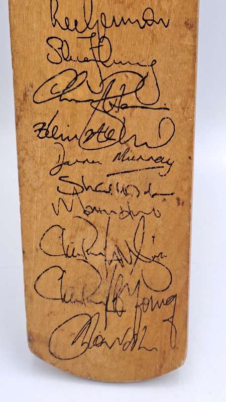Miniture Challenger Signed Cricket Bat 1994/1995 N.Z Team-Clive Rice signed the back
