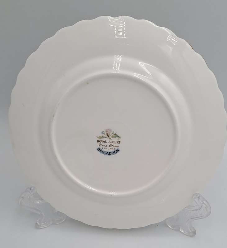 Vintage Royal Albert Brigadoon Tea Trio - English Bone China (2 Available)