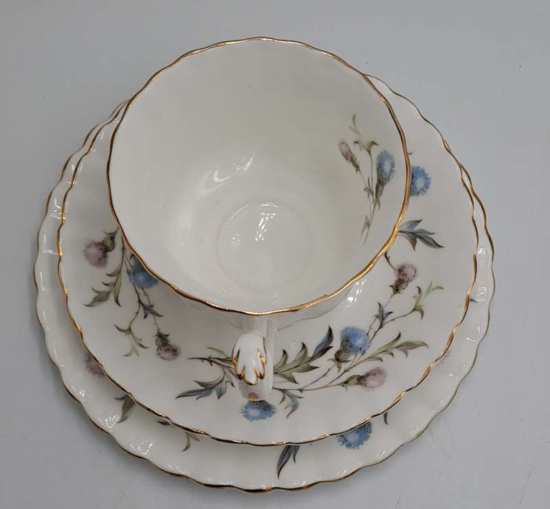 Vintage Royal Albert Brigadoon Tea Trio - English Bone China (2 Available)