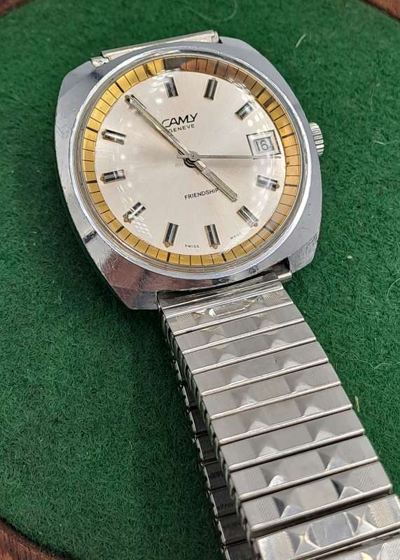 Vintage Men's Swiss Made CAMY Geneve Friendship Manual wind watch -Working