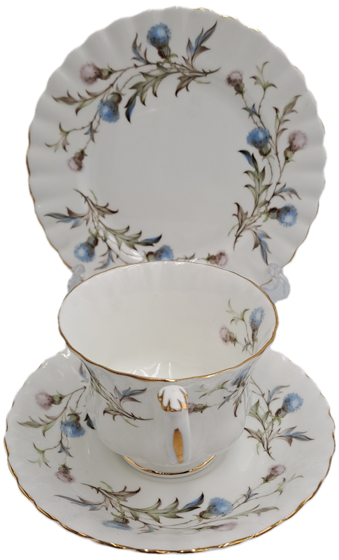 Vintage Royal Albert Brigadoon Tea Trio - English Bone China (2 Available)