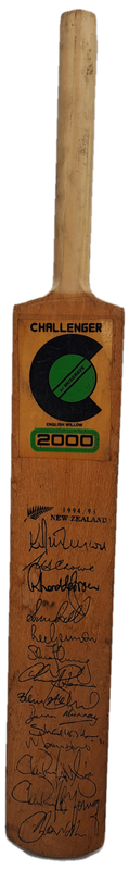 Miniture Challenger Signed Cricket Bat 1994/1995 N.Z Team-Clive Rice signed the back