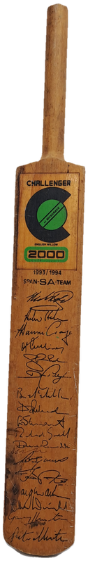 Miniture Challenger Signed Cricket Bat 1993/1994 S.A Team-Hansie Cronje-Clive Rice....