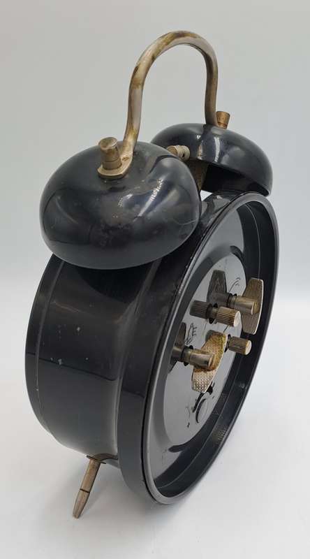 Vintage Alarm Clock -W0RKING- 17cm High x 11xm x 5,5cm