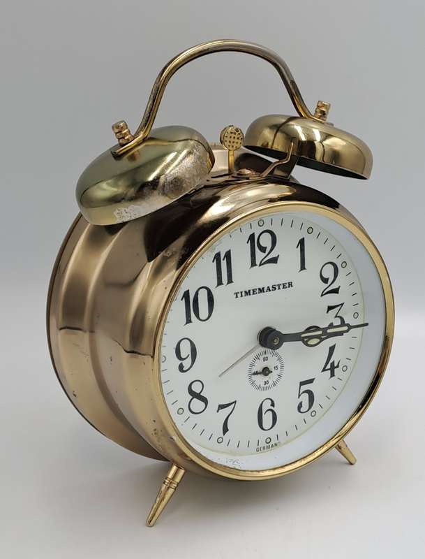 Vintage TIMEMASTER Alarm Clock--Made in GERMANY. -W0RKING