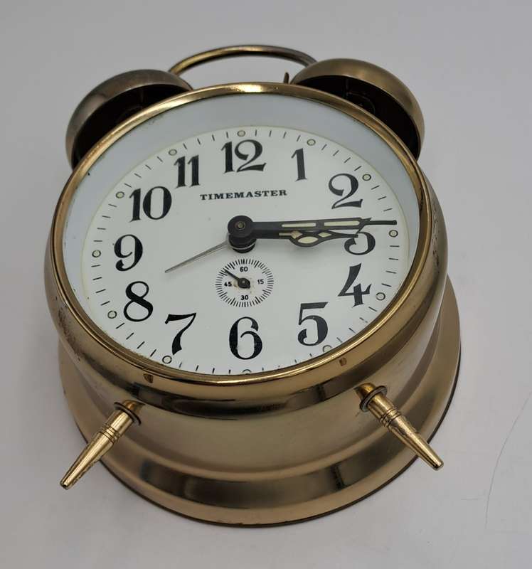 Vintage TIMEMASTER Alarm Clock--Made in GERMANY. -W0RKING