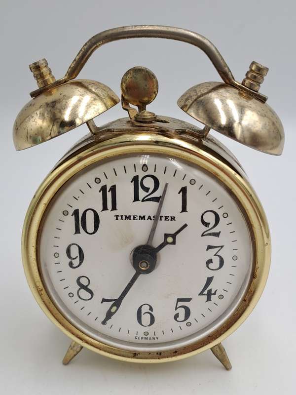 Small Vintage TIMEMASTER Alarm Clock-Made in GERMANY. NOT working
