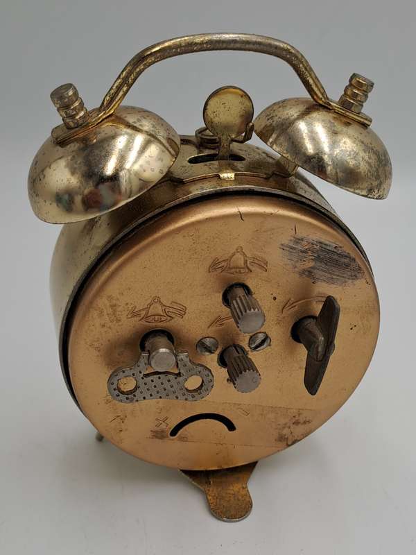 Small Vintage TIMEMASTER Alarm Clock-Made in GERMANY. NOT working