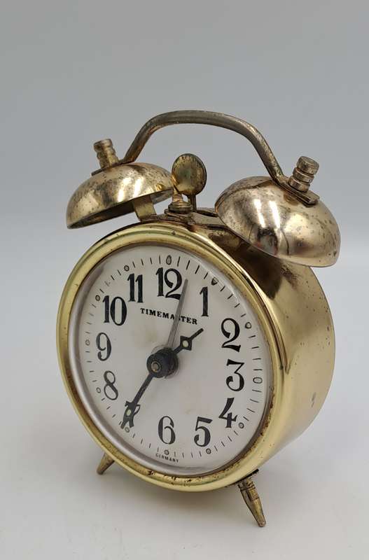 Small Vintage TIMEMASTER Alarm Clock-Made in GERMANY. NOT working