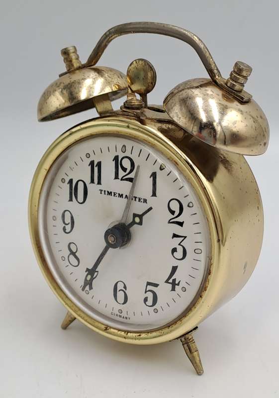 Small Vintage TIMEMASTER Alarm Clock-Made in GERMANY. NOT working