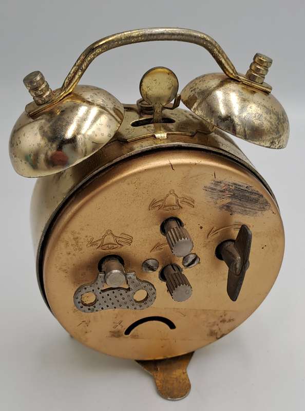 Small Vintage TIMEMASTER Alarm Clock-Made in GERMANY. NOT working