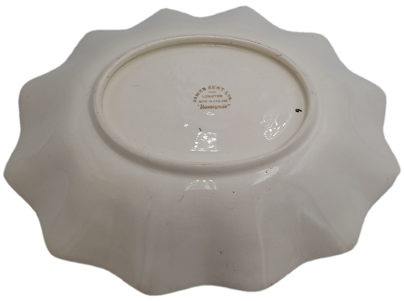 Vintage 1930's James Kent Longton "Rosalynde" Bon Bon Dish 23cm x 19,5cm x 4,5cm