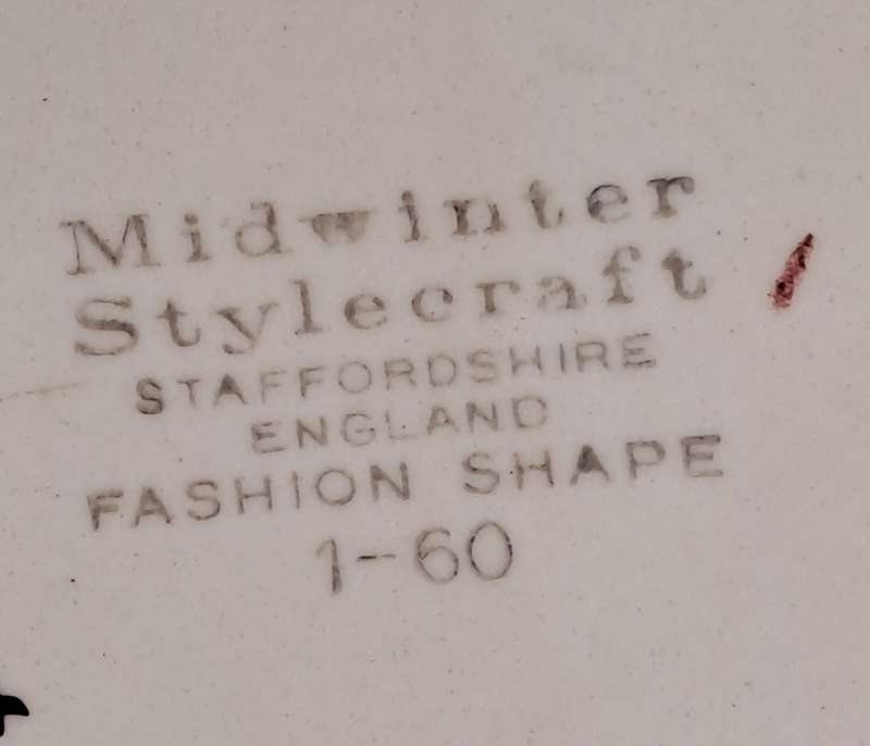 Vintage 1960's Midwinter Stylecraft Bon Bon Dish Staffordshire England. 13,5cm x 15cm x 15cm