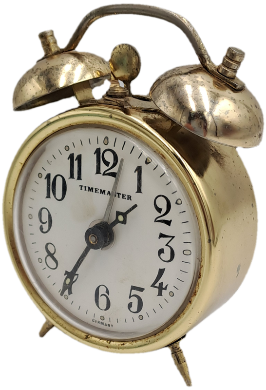 Small Vintage TIMEMASTER Alarm Clock-Made in GERMANY. NOT working