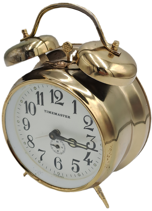 Vintage TIMEMASTER Alarm Clock--Made in GERMANY. -W0RKING