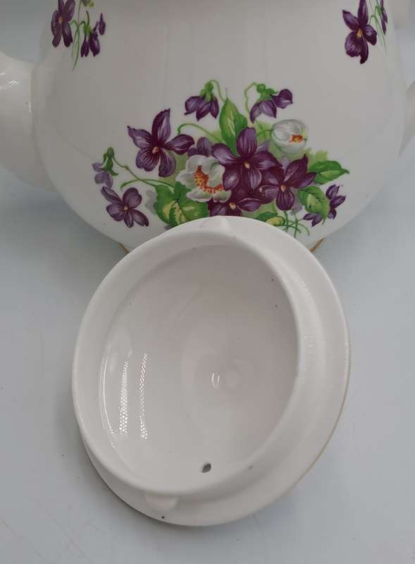 Vintage Gladstone Fine Bone China Floral  Tea Pot - Made in England