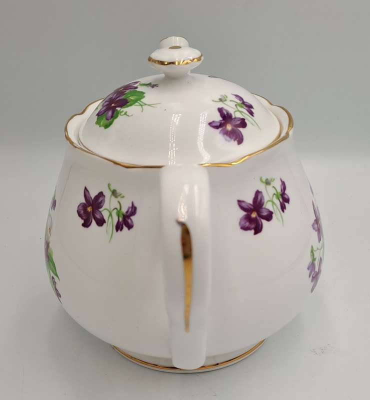 Vintage Gladstone Fine Bone China Floral  Tea Pot - Made in England