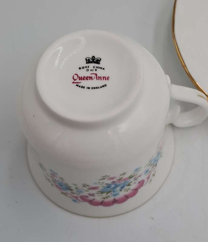 Vintage Queen Anne Trio D 97 Bone China England (6 Available)