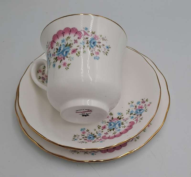 Vintage Queen Anne Trio D 97 Bone China England (6 Available)